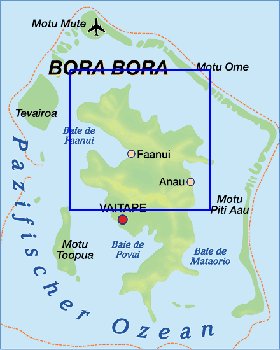 carte de Bora-Bora en allemand