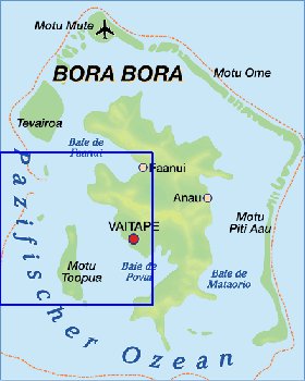 mapa de Bora Bora em alemao