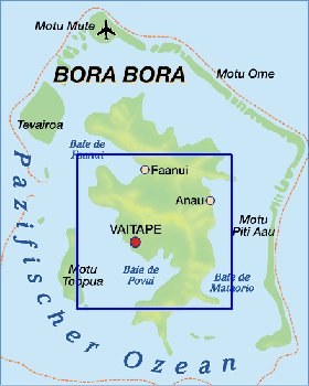 carte de Bora-Bora en allemand