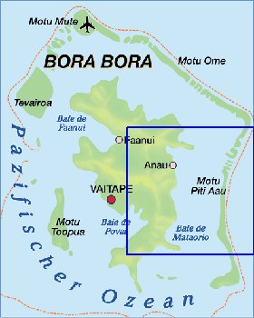 mapa de Bora Bora em alemao