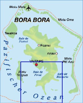 mapa de Bora Bora em alemao