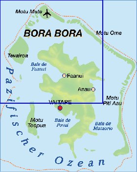 carte de Bora-Bora en allemand