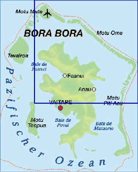 mapa de Bora Bora em alemao