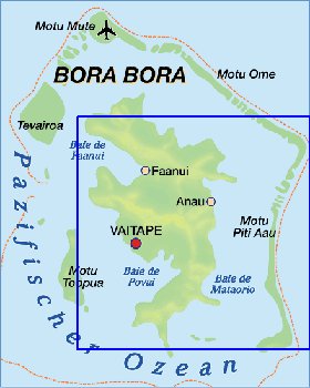 carte de Bora-Bora en allemand