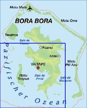 mapa de Bora Bora em alemao