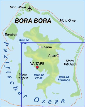 mapa de Bora Bora em alemao