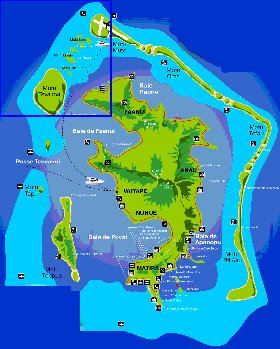 mapa de Bora Bora