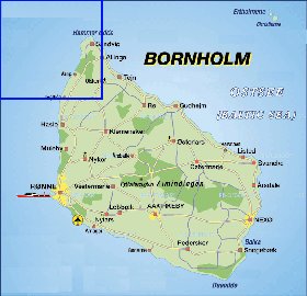 carte de Bornholm