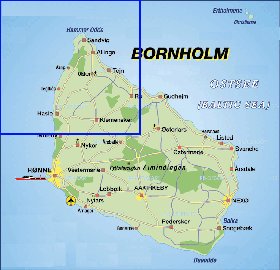carte de Bornholm