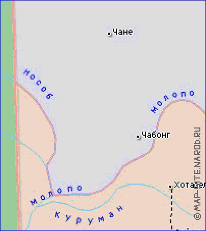 carte de Botswana