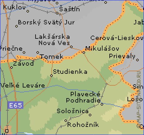 mapa de Bratislava