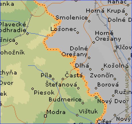 carte de Region de Bratislava