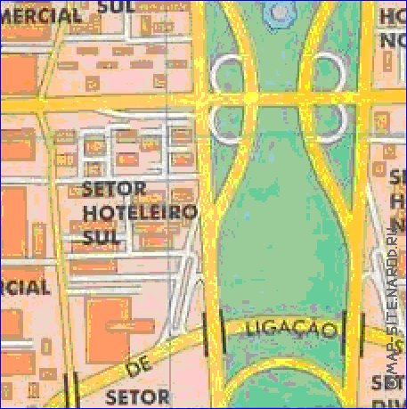 mapa de Brasilia