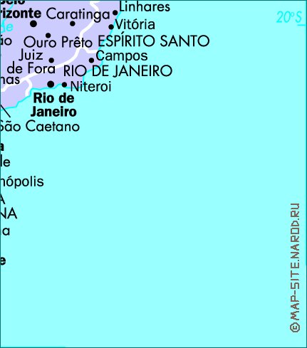 Administrativa mapa de Brasil em frances