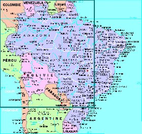 Administratives carte de Bresil