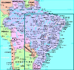 Administratives carte de Bresil