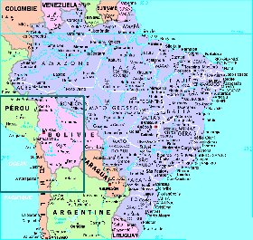 Administratives carte de Bresil