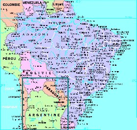 Administratives carte de Bresil