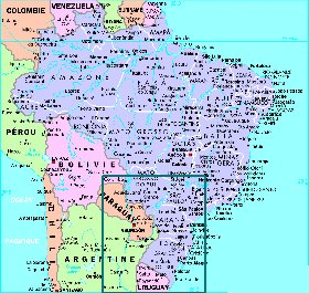 Administratives carte de Bresil