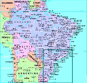 Administratives carte de Bresil