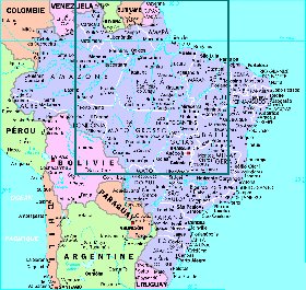 Administratives carte de Bresil