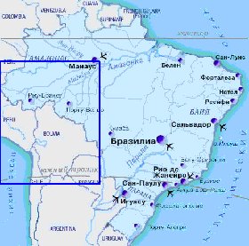 Administrativa mapa de Brasil