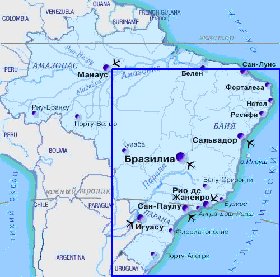 Administrativa mapa de Brasil