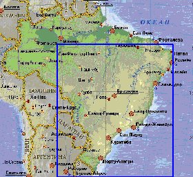 Fisica mapa de Brasil