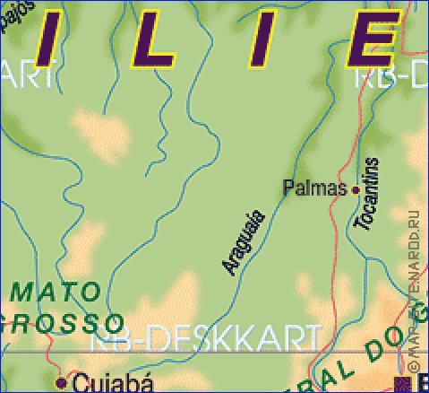 mapa de Brasil em alemao