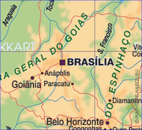 mapa de Brasil em alemao