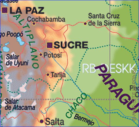 mapa de Brasil em alemao