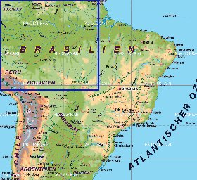 mapa de Brasil em alemao