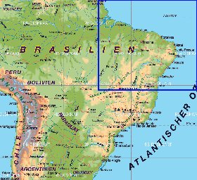 mapa de Brasil em alemao