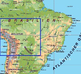 mapa de Brasil em alemao