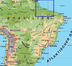 mapa de Brasil em alemao