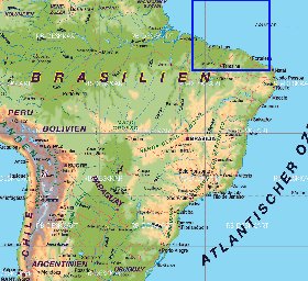 mapa de Brasil em alemao