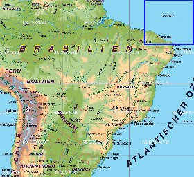 mapa de Brasil em alemao