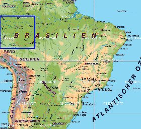 mapa de Brasil em alemao