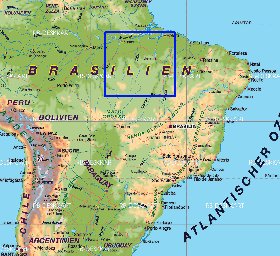 mapa de Brasil em alemao