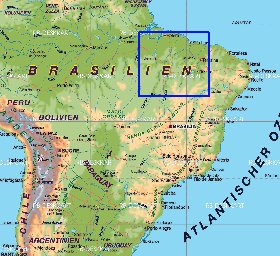 mapa de Brasil em alemao