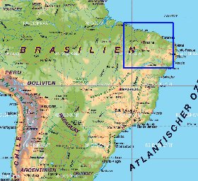 mapa de Brasil em alemao