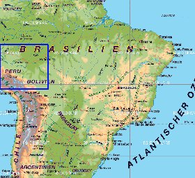 mapa de Brasil em alemao