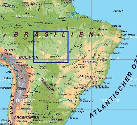 mapa de Brasil em alemao
