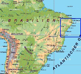 mapa de Brasil em alemao