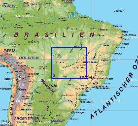 mapa de Brasil em alemao