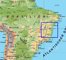 mapa de Brasil em alemao