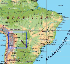 mapa de Brasil em alemao