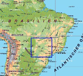 mapa de Brasil em alemao