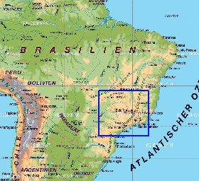 mapa de Brasil em alemao