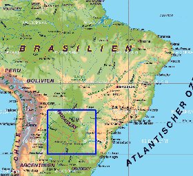 mapa de Brasil em alemao